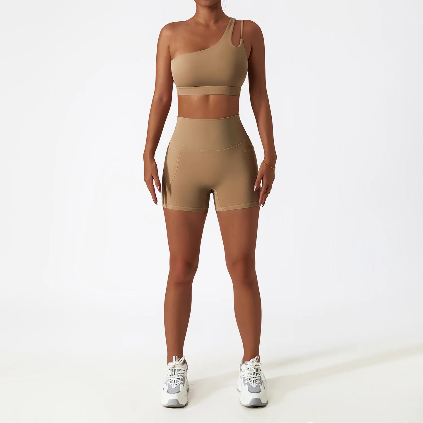 One Shoulder Yoga Set